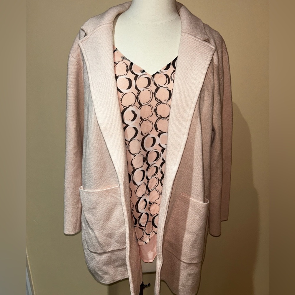 J.CREW pink cardigan. NWT. L